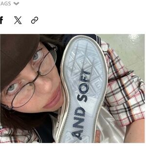 BILLIE EILISH X CONVERSE COLAB CHUCK TAYLOR SNEAKER SIZE 6.5 HIT ME HARD & SOFT